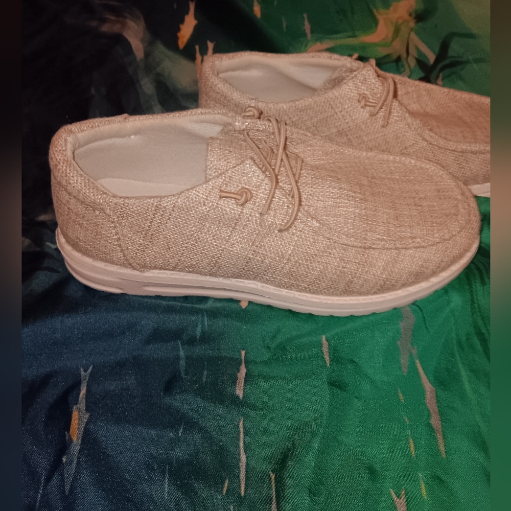 Brand new kids khaki color Kids shoes 2 1/2